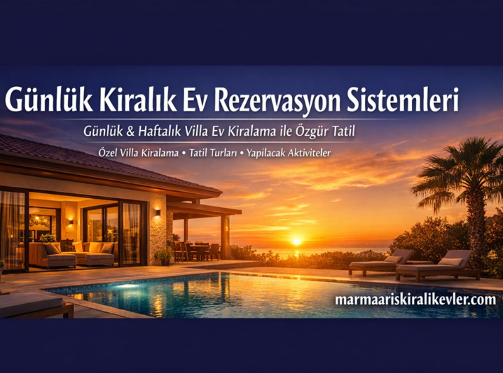 Günlük Kiralık Ev Rezervasyon Sistemleri ile Tatilde Konforlu ve Güvenli Konaklama