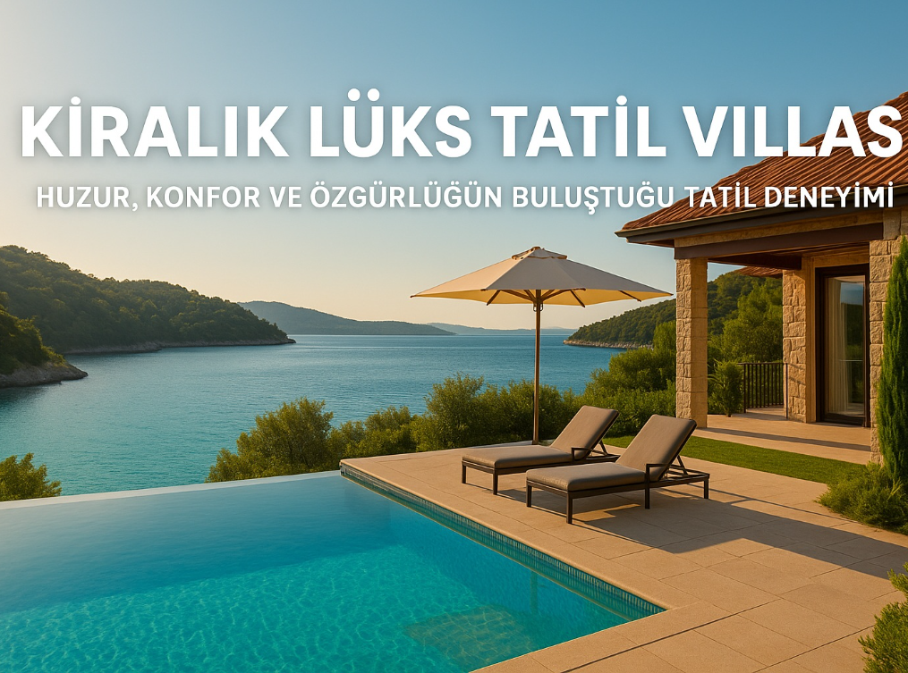 Kiralık Lüks Tatil Villası İçin Huzur, Konfor ve Özgürlüğün Buluştuğu Tatil Deneyimi