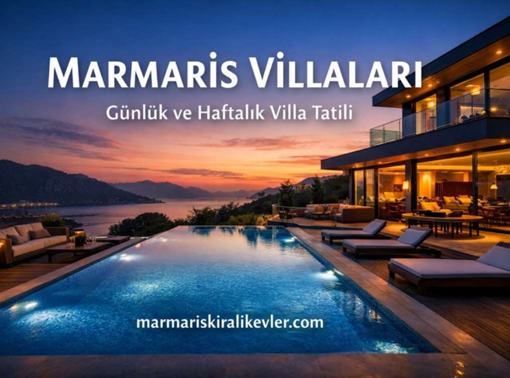Marmaris Villaları ile Günlük ve Haftalık Tatilde Özgürlük, Konfor ve Gerçek Dinlenme